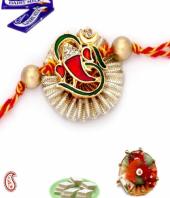 Ganesha Rakhi Gifts toCooke Town, flowers and rakhi to Cooke Town same day delivery