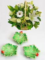 Green Diyas and Elegant Love Gifts toSadashivnagar, Combinations to Sadashivnagar same day delivery