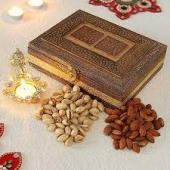 Dry fruit Gift in Engraved box Gifts toDomlur, dry fruit to Domlur same day delivery