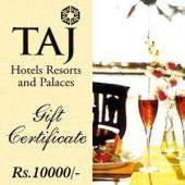 Taj Gift Voucher 10000 Gifts toBidadi, Gifts to Bidadi same day delivery
