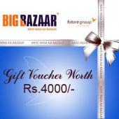 Big Bazaar Gift Voucher 4000 Gifts toThiruvanmiyur, Gifts to Thiruvanmiyur same day delivery