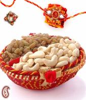 rakhi with Dry fruits Gifts toAustin Town,  to Austin Town same day delivery