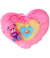 Heart Shape Soft Toys Gifts tomumbai, toys to mumbai same day delivery