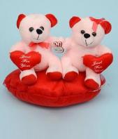 Charming Teddy Couple Gifts toHAL, teddy to HAL same day delivery