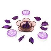 Exquisite Floral Design Candles Gifts toDomlur, Diya Set to Domlur same day delivery