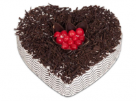 Black Forest Heart Gifts toBasavanagudi, cake to Basavanagudi same day delivery