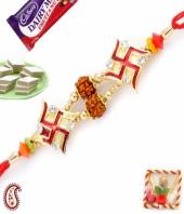 Swastik Rakhi Gifts toCunningham Road,  to Cunningham Road same day delivery