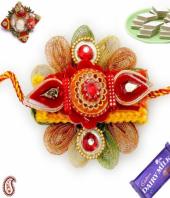 Fancy rakhi Gifts toJayamahal, flowers and rakhi to Jayamahal same day delivery