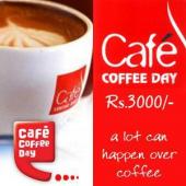 Cafe Coffee Day Gift Voucher 3000 Gifts toJayamahal, Gifts to Jayamahal same day delivery