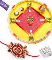 Rakhi Thal Gifts toRMV Extension, flowers and rakhi to RMV Extension same day delivery